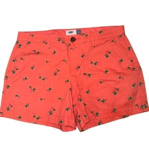 Old Navy Coral Palm Print Shorts